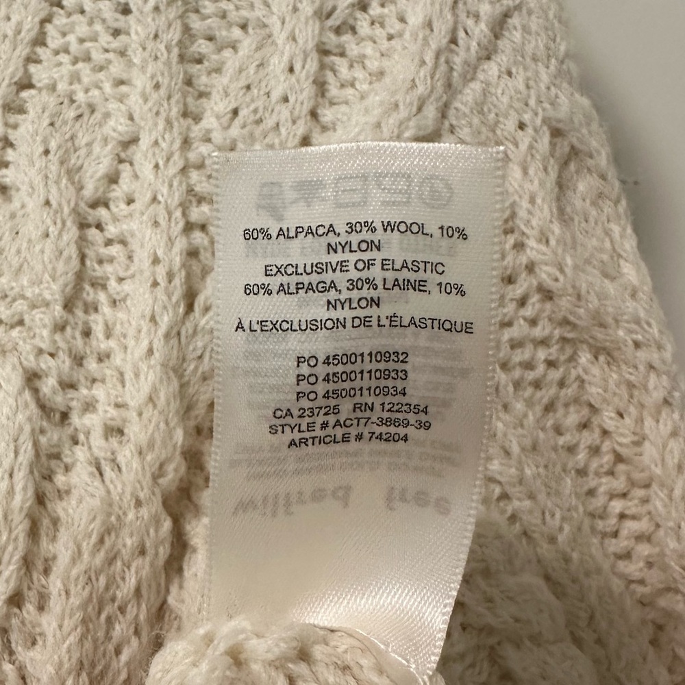 ARITZIA WILFRED Annika Sweater Womens Small
Cream Alpaca Wool Blend Cropped - Picture 6 of 7